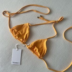 Vitamin A bikini top NWT